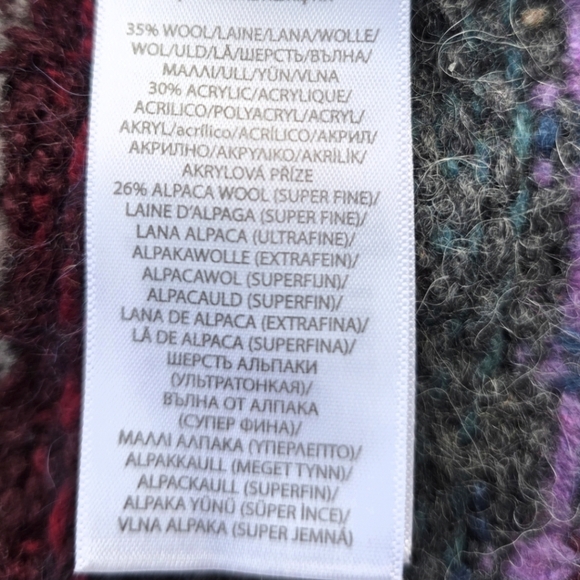 Vintage striped grandpa wool cardigan sweater by Polo Ralph Lauren - Picture 8 of 8